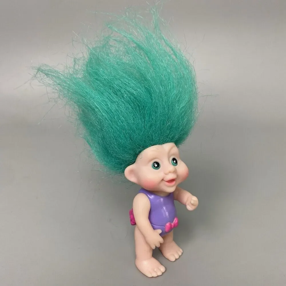 Vintage Troll Dolls Lot of 3 Russ Applause Frankenstein Trike Brown Figures